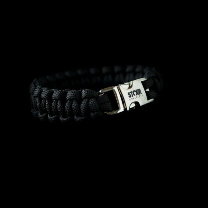 Paracord armband Zwart 15+20mm