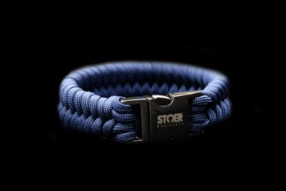 Paracord black 20mm  blauw fishtail