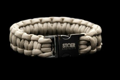 Paracord black 20mm  taupe cobra