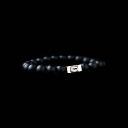 Beads black brick onyx mat 10mm