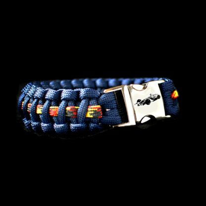 Paracord Formule 1 blauw met bies