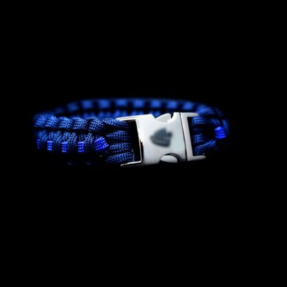 Paracord Handhaving blauw met bies