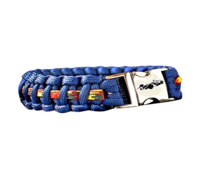 Paracord Formule 1 auto blauw met bies